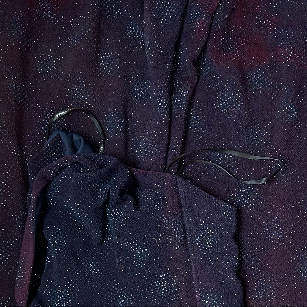 Y2K Scott McClintock halter neck sparkly evening gown Vintage 10P (modern 4-6) - Picture 16 of 16
